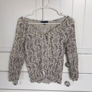 American Eagle 3/4 sleeve shirt